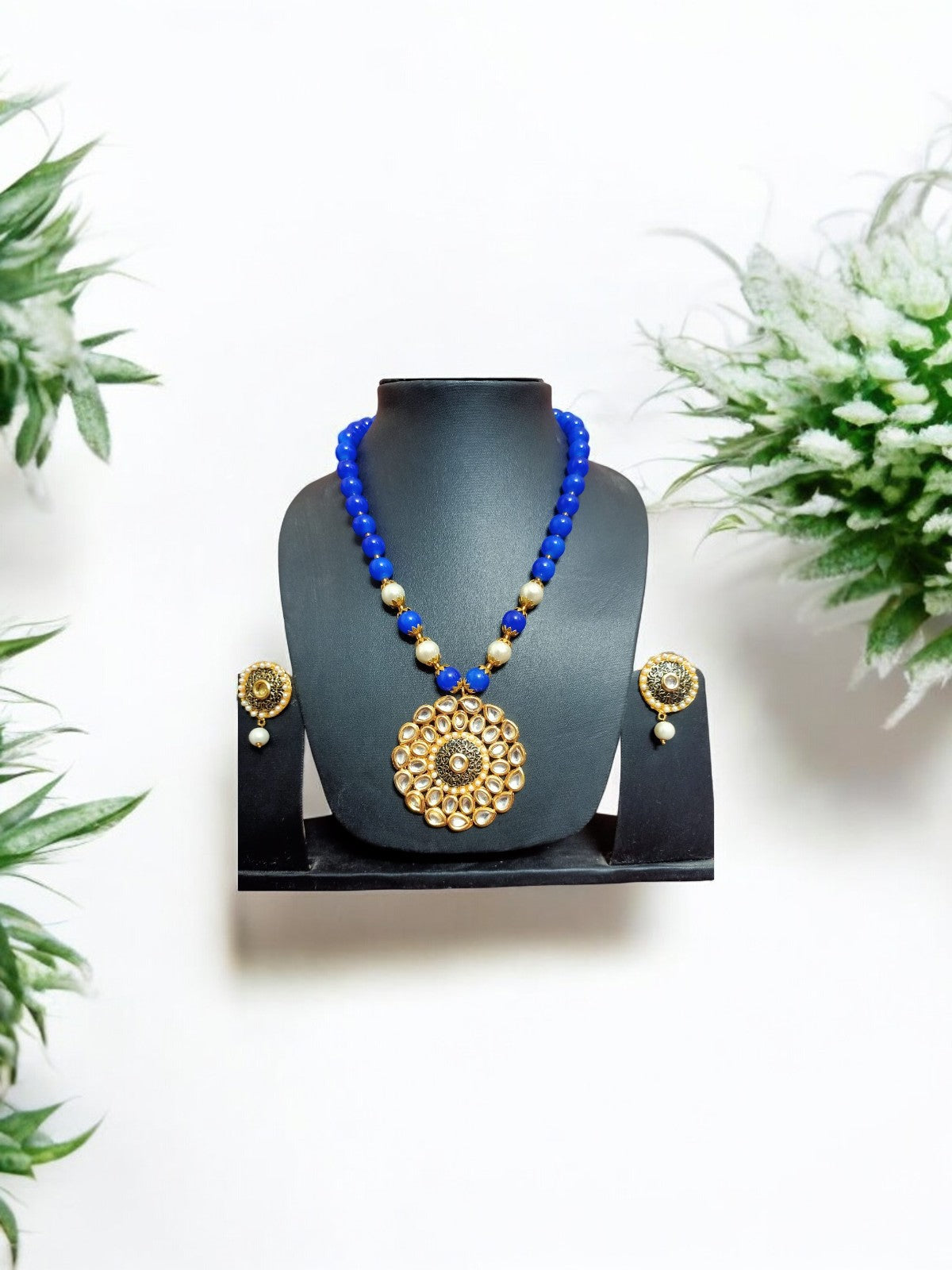 Kundan-Meena Jewellery Set
