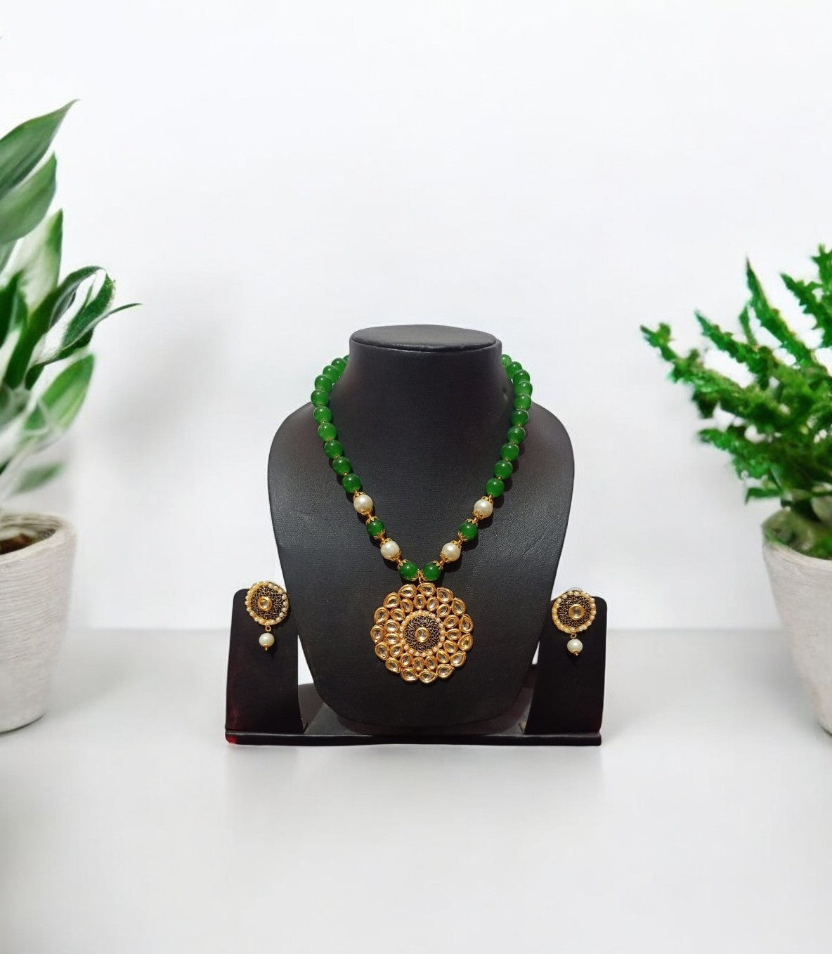 Green Layered Necklace