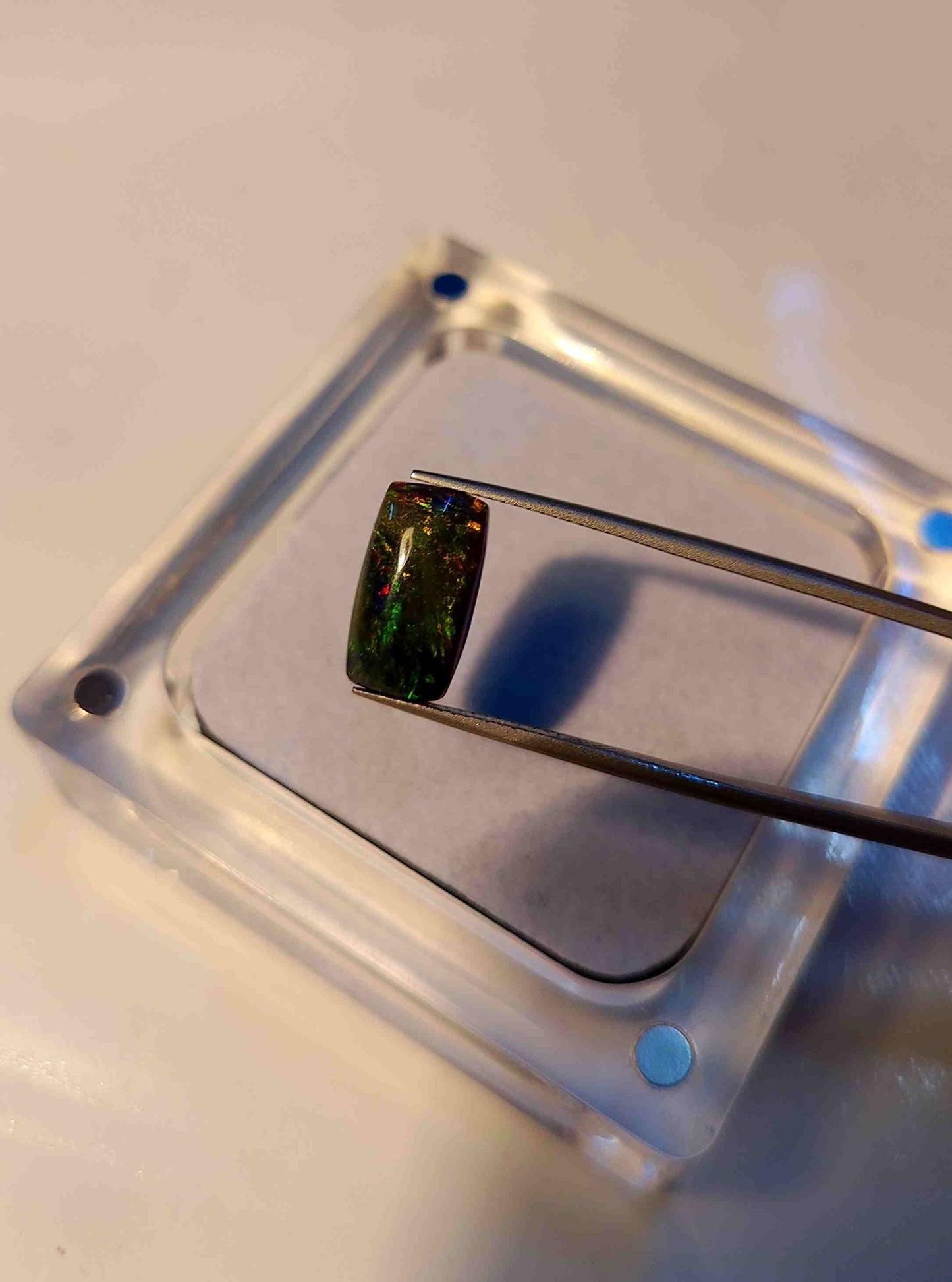 Natural Black Opal Gemstone Cabochon 3.4 carat