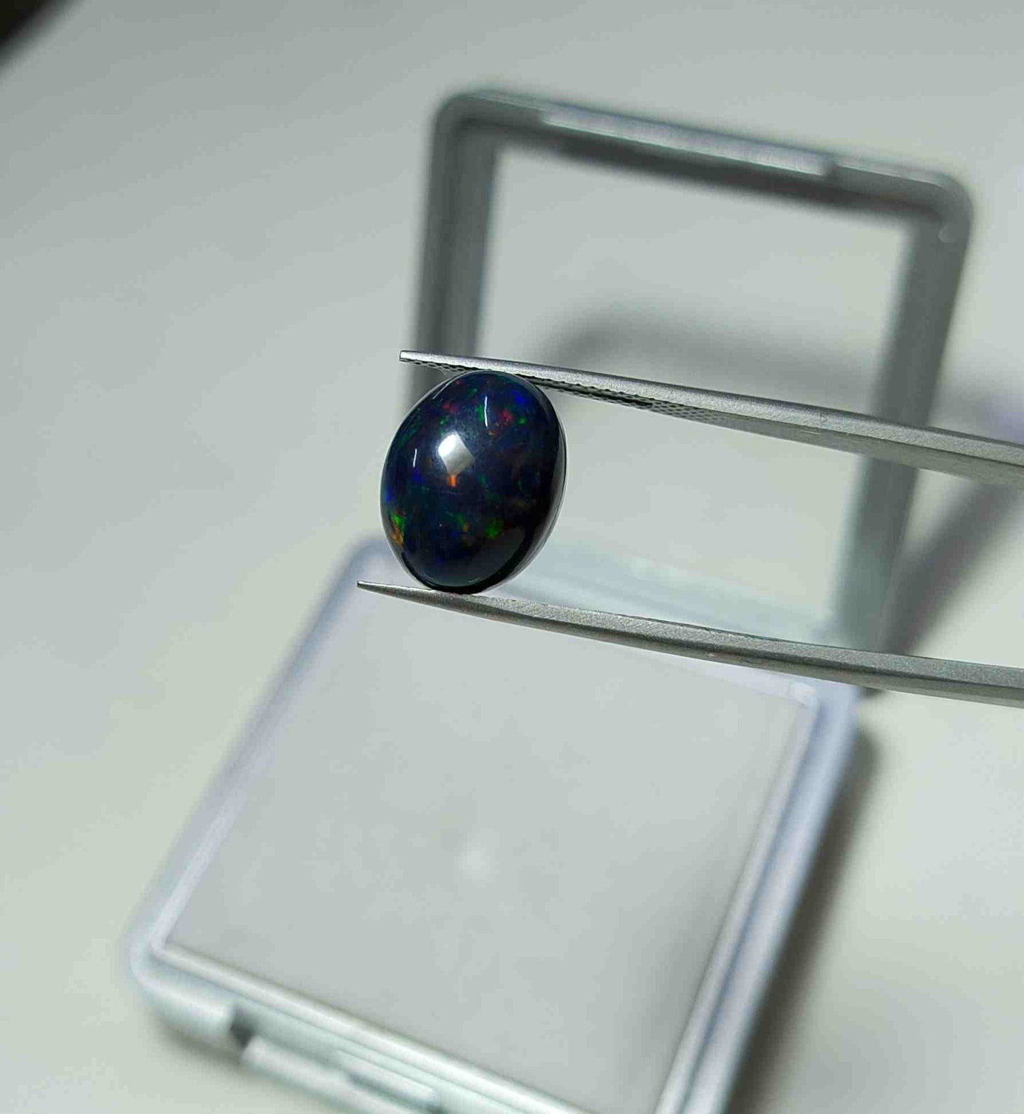 Natural Black Opal Gemstone Cabochon 6.0 carat