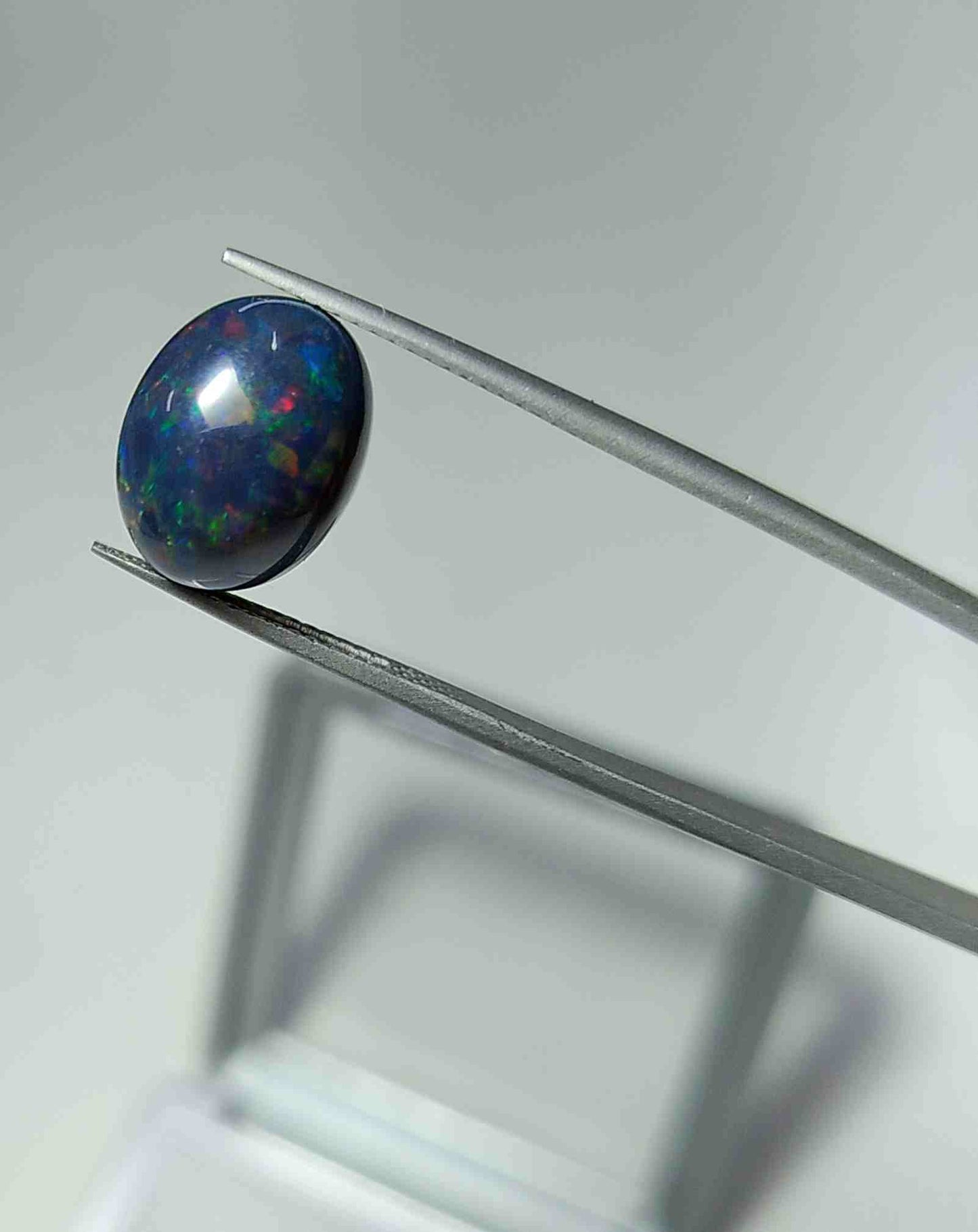 Natural Black Opal Gemstone Cabochon 6.0 carat