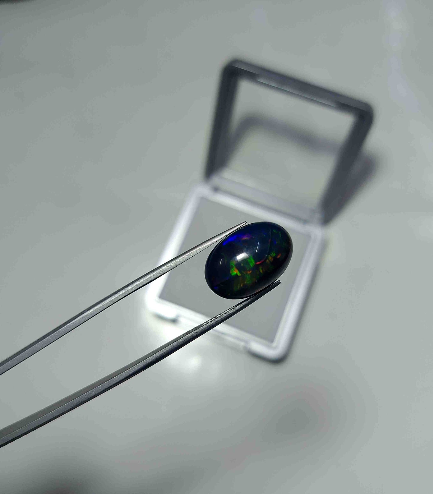 Natural Black Opal Gemstone Cabochon 6.5 carat