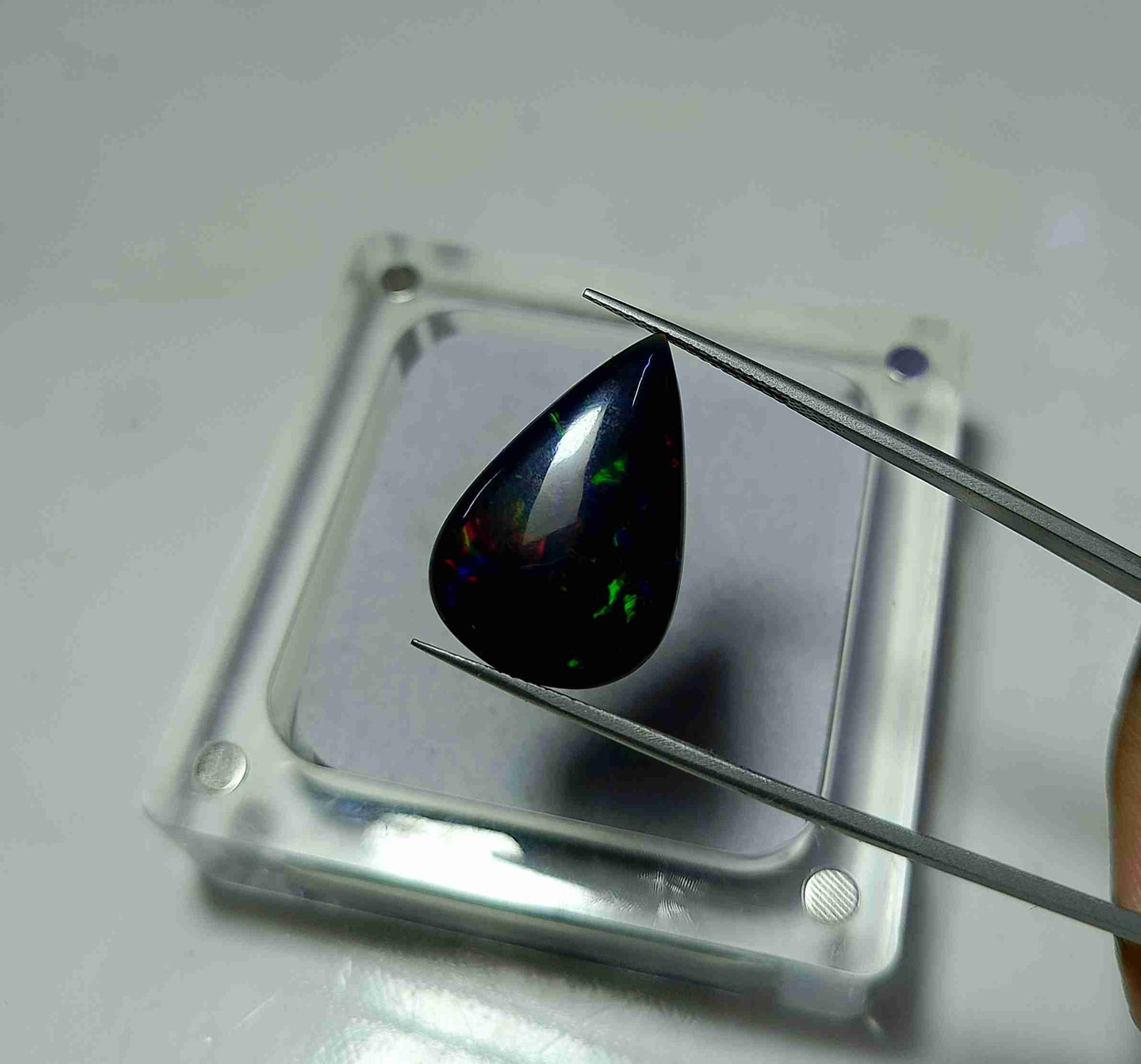 Natural Black Opal Gemstone Cabochon