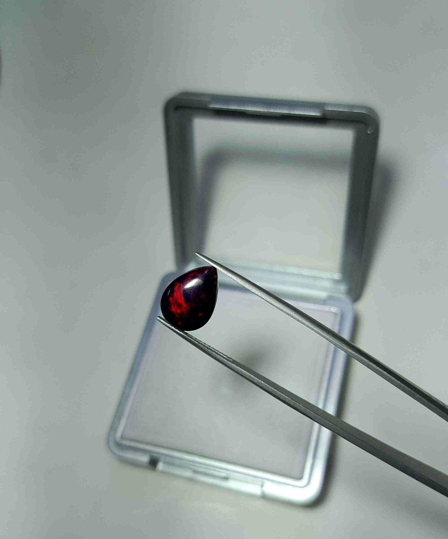 Natural Black Opal Gemstone Cabochon 1.8 carat