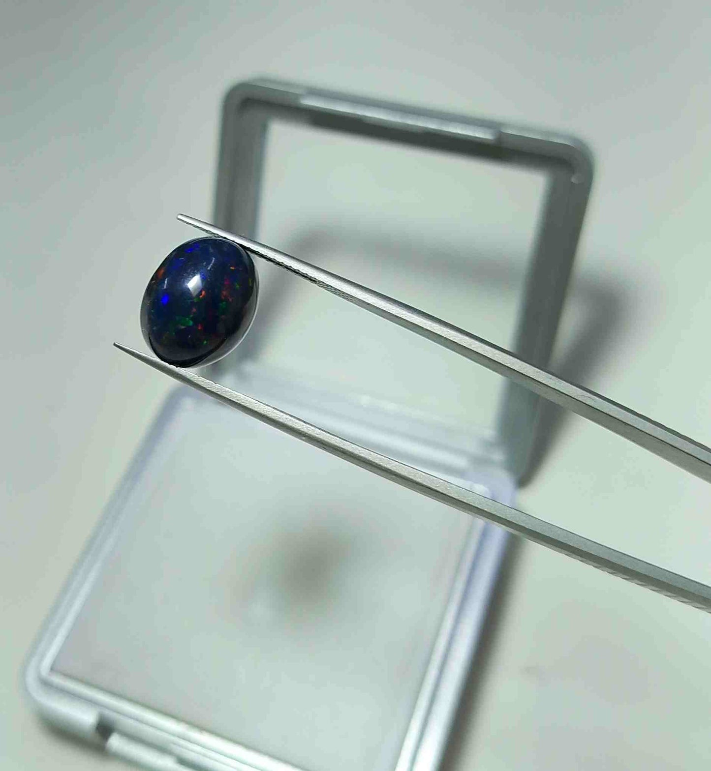 Natural Black Opal Gemstone Cabochon 6.0 carat
