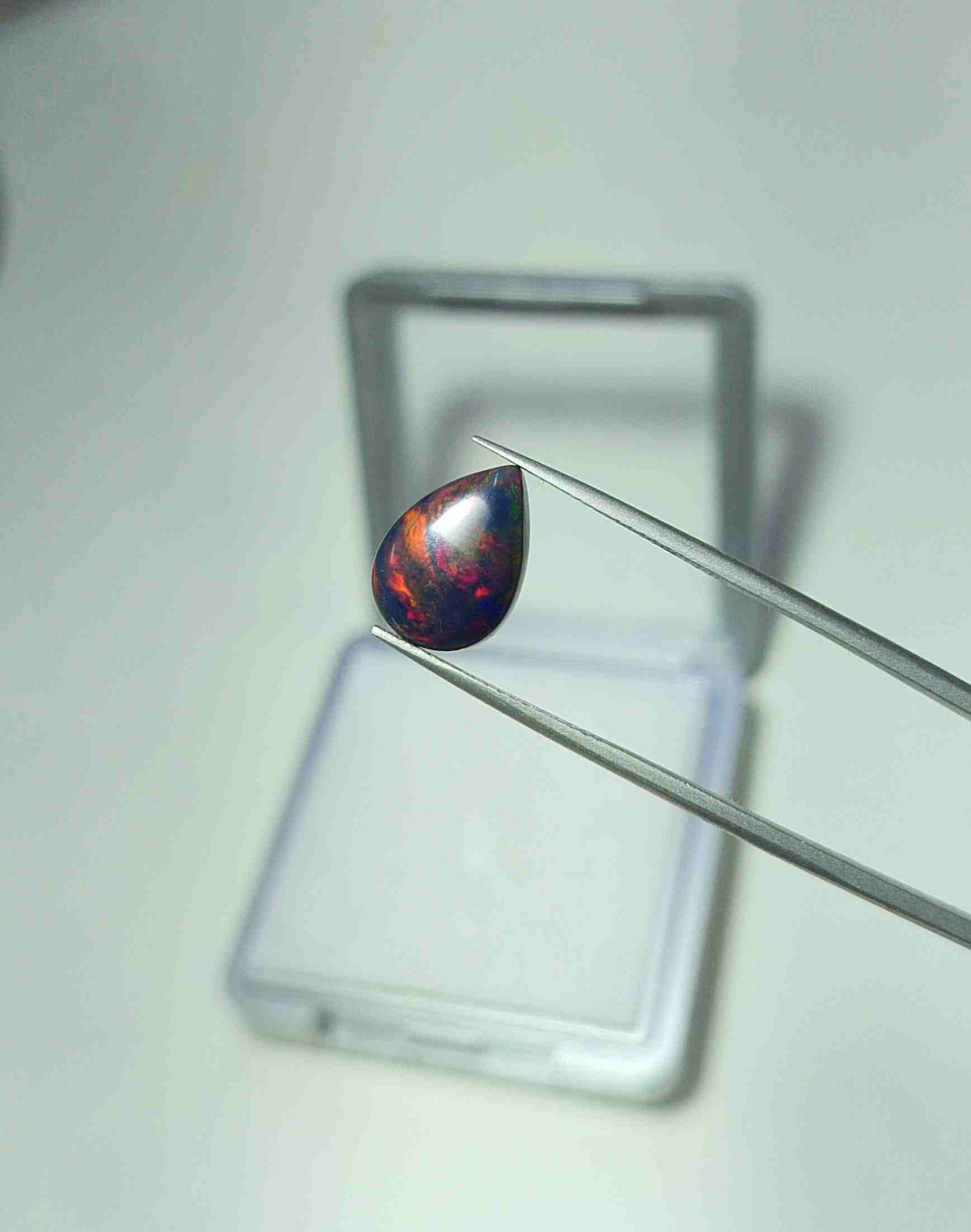 Natural Black Opal Gemstone Cabochon 7.4 carat