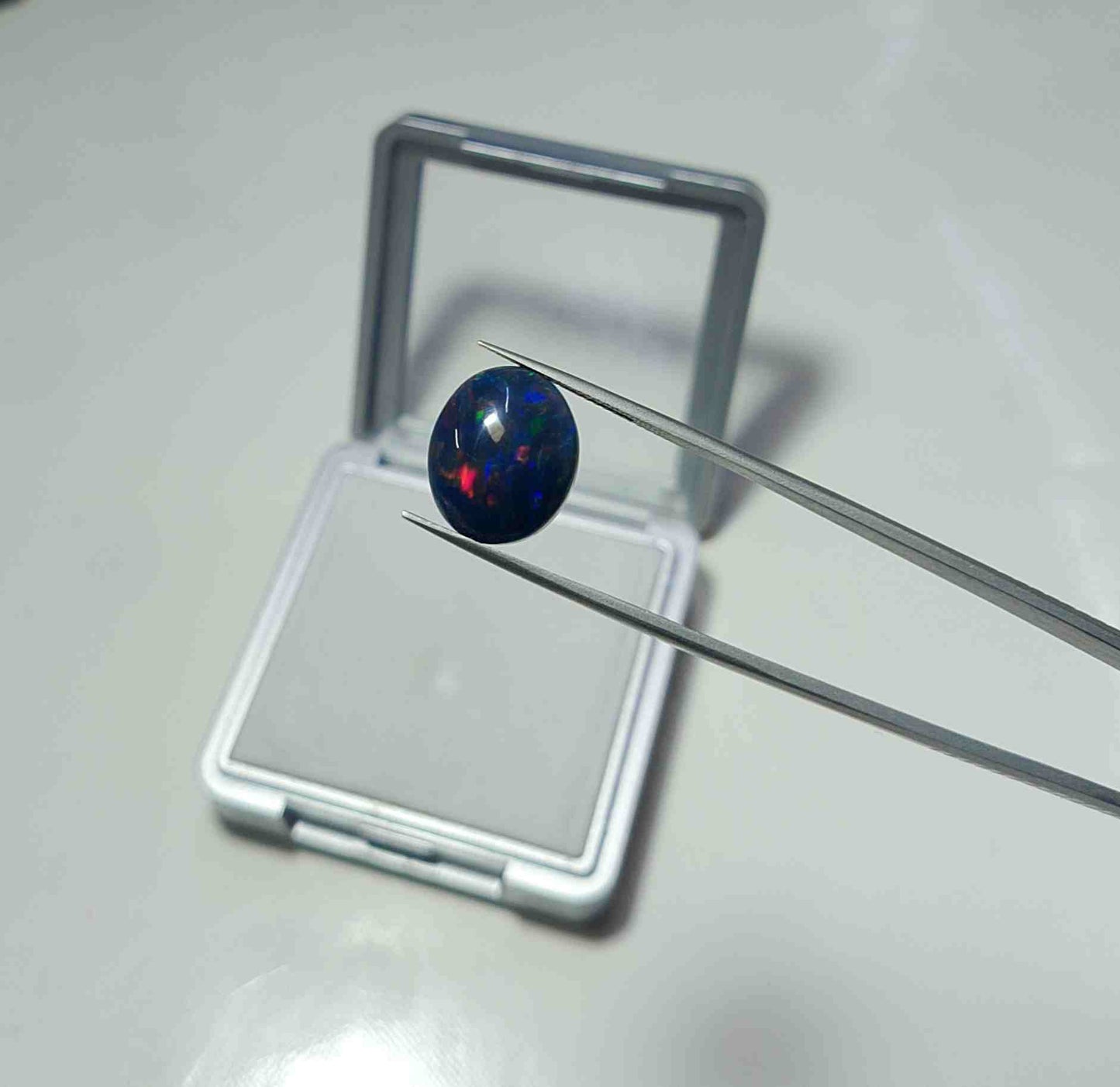 Natural Black Opal Gemstone Cabochon 5.5 carat