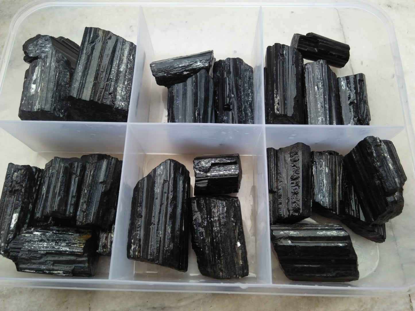 Black Tourmaline Box Set 1Kg Schorl