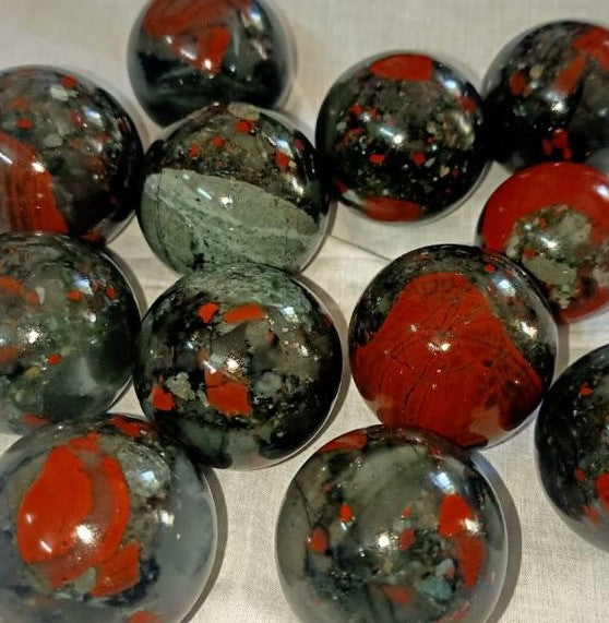 Natural Gemstone Blood stone 45-60 mm