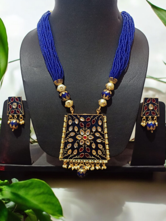 Kundan-Meena Necklace