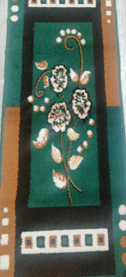Carpet Rugs Dark Green & Brownish