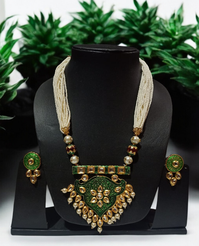 Kundan-Meena Necklace