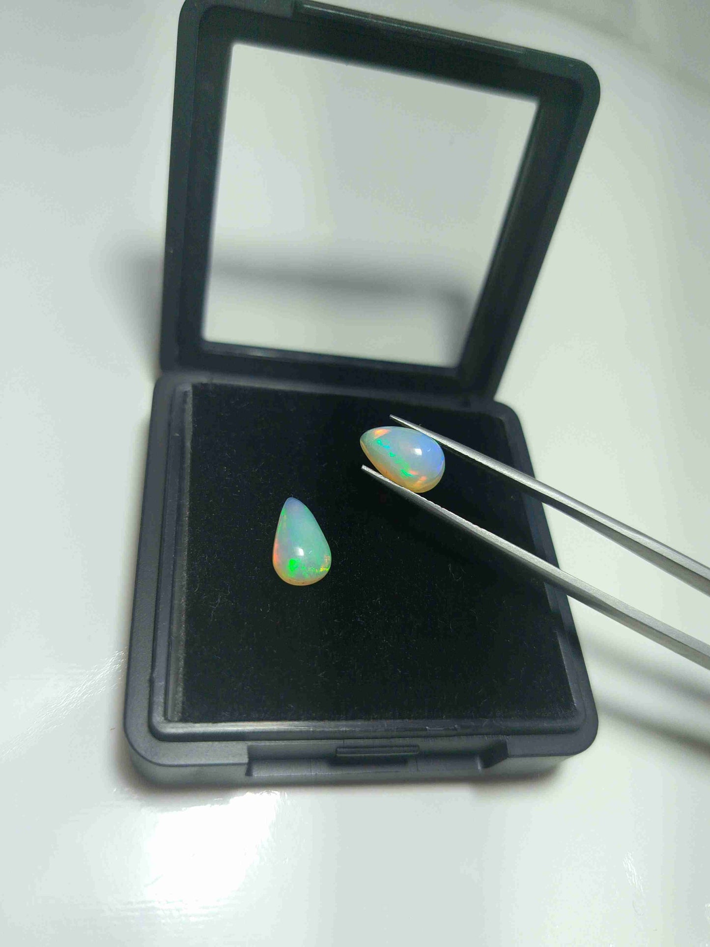 Natural Opal Gemstone Pear shape Pair 10X8mm each