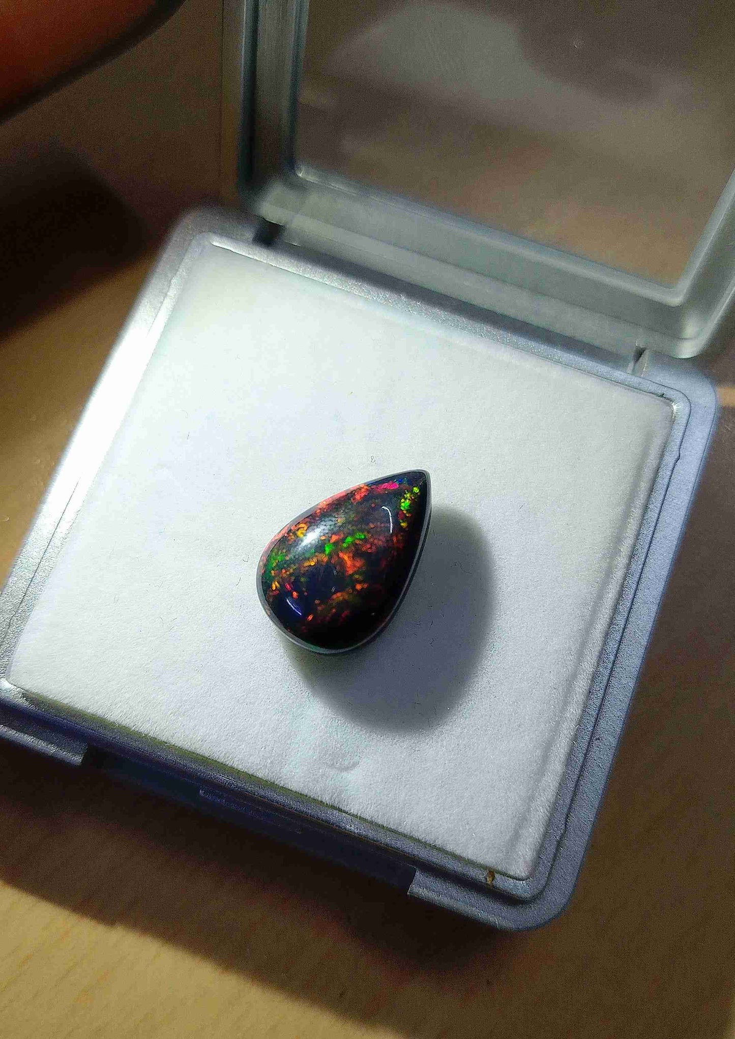 Natural Black Opal Gemstone Cabochon 7.3 carat