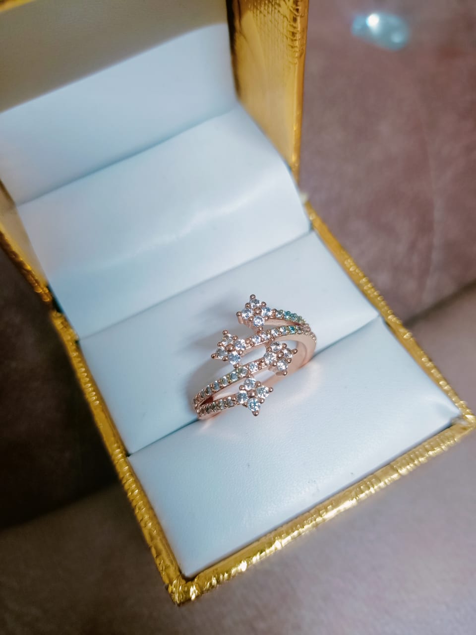 Gold Plated Artificial Ring For Women