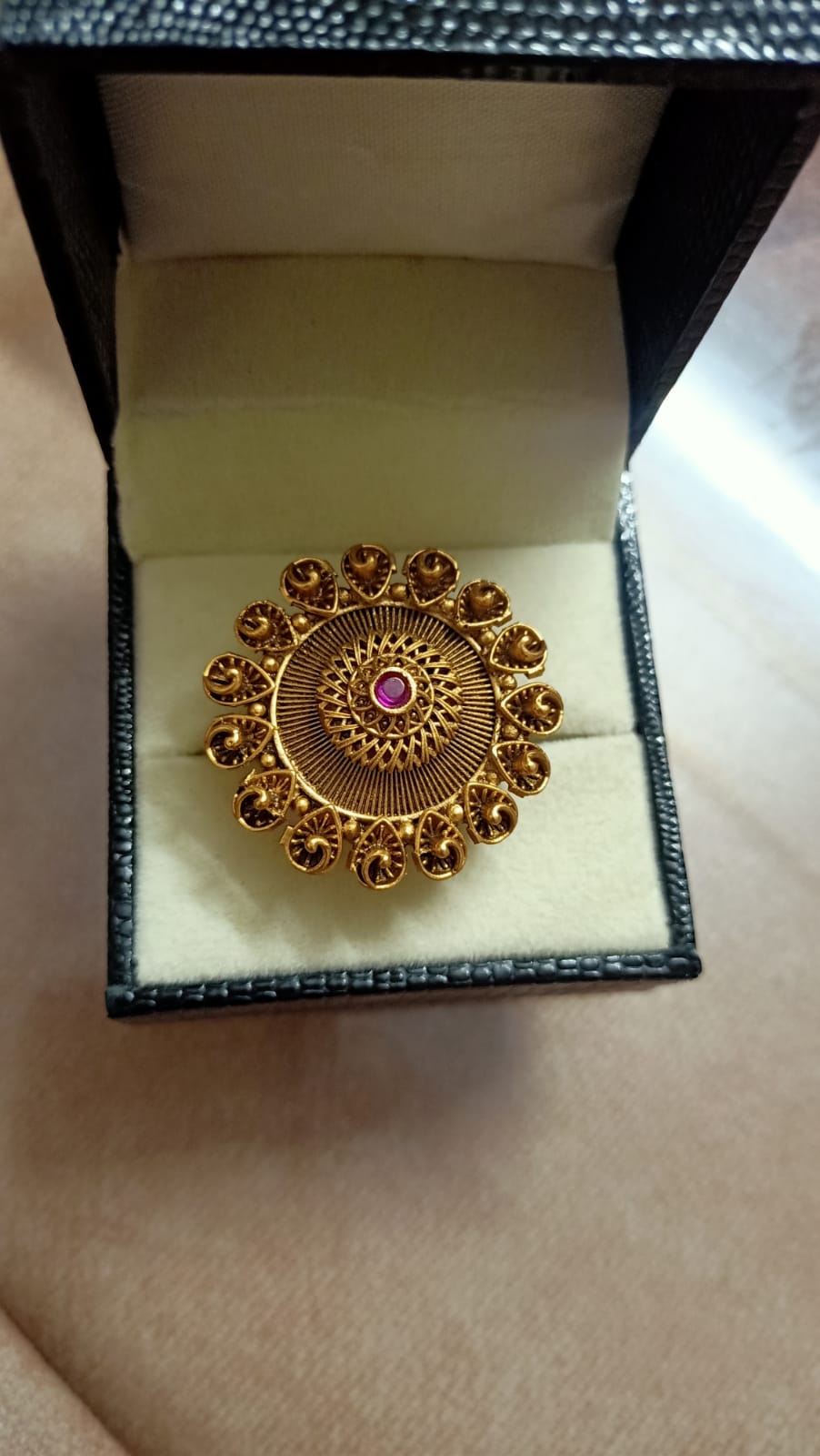 Gold Plated Ring For Women Beautiful Pattern