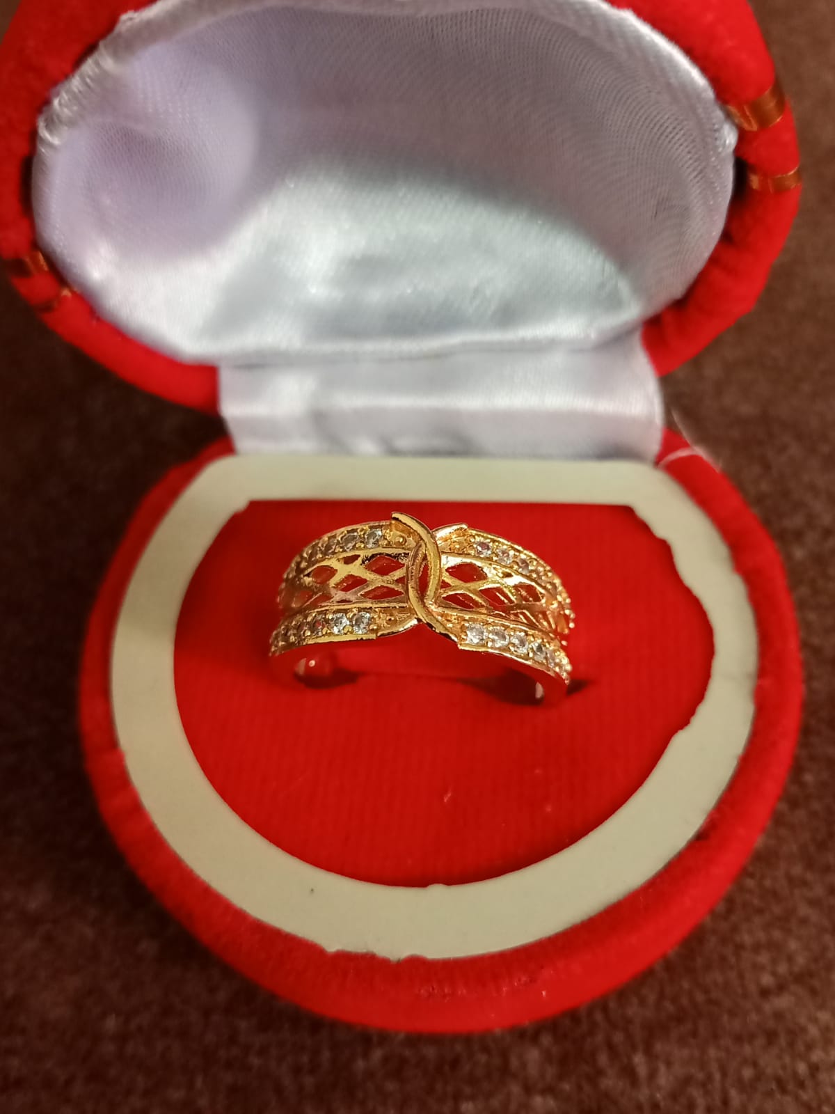 Artificial Ring for Women Gold Plated