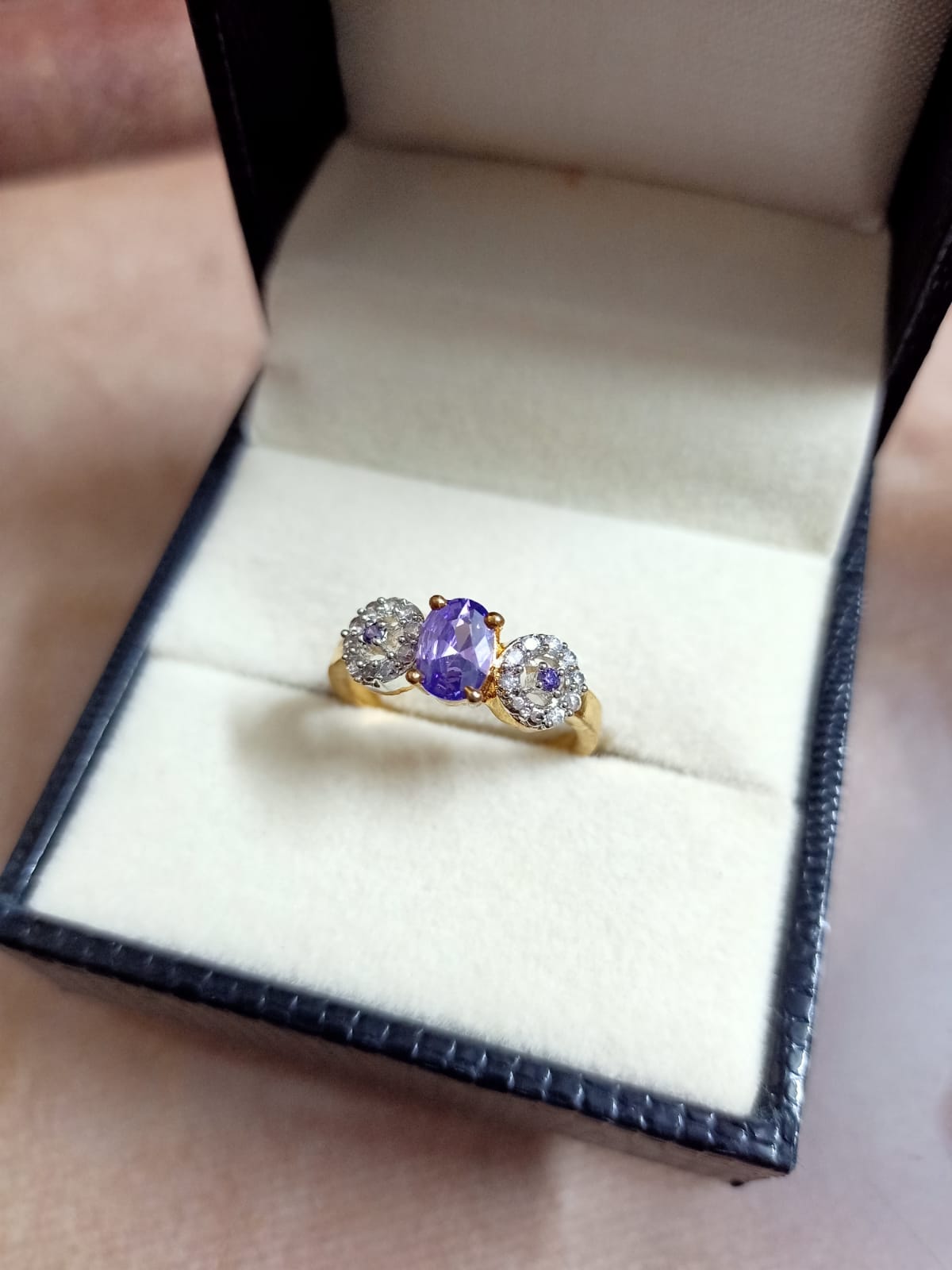 Purple Stone Finger Ring For Women latest Design