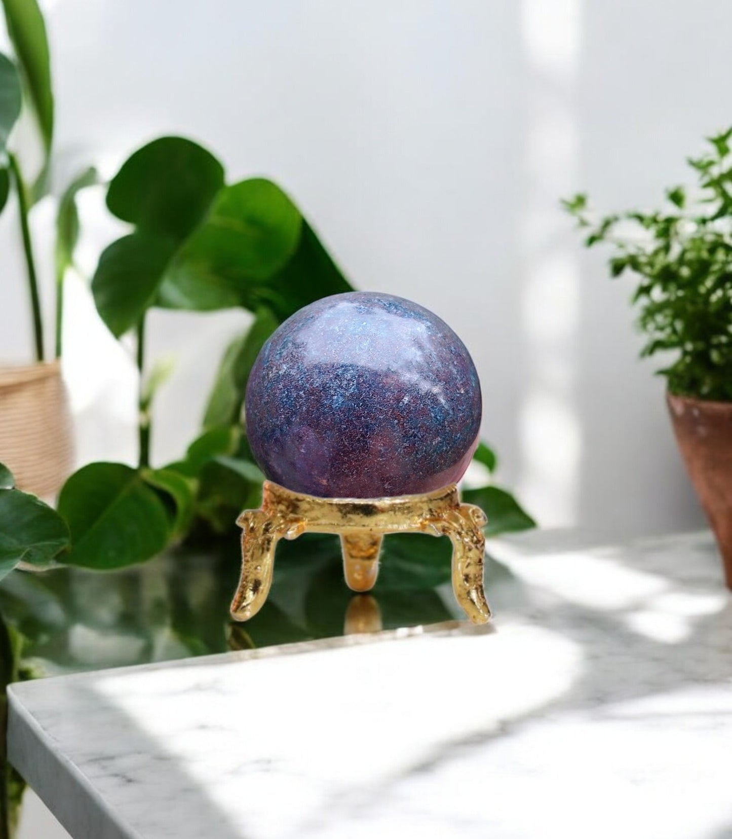 Ruby Crystal Sphere