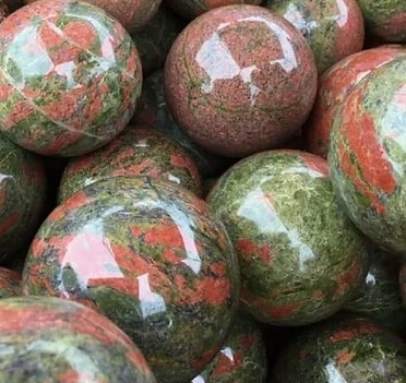 Natural Gemstone Unakite 45-60 mm
