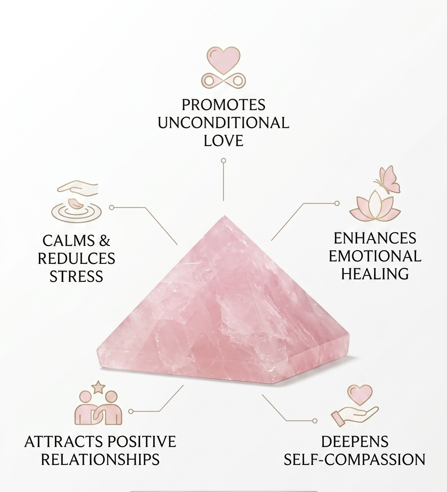 Rose Quartz Pyramid