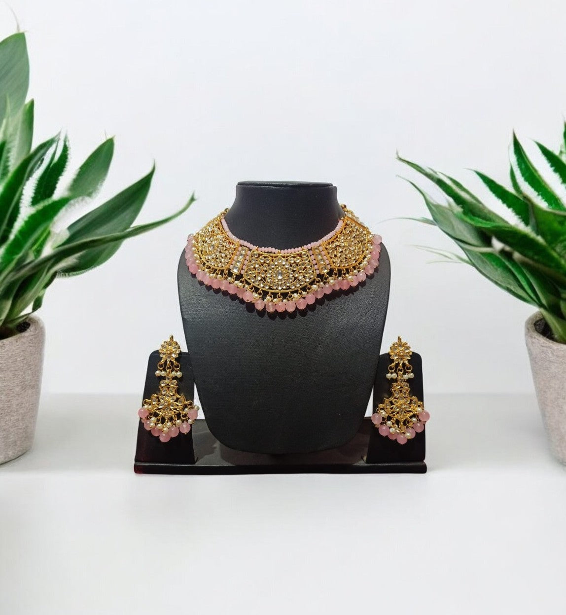 Kundan Meena Necklace