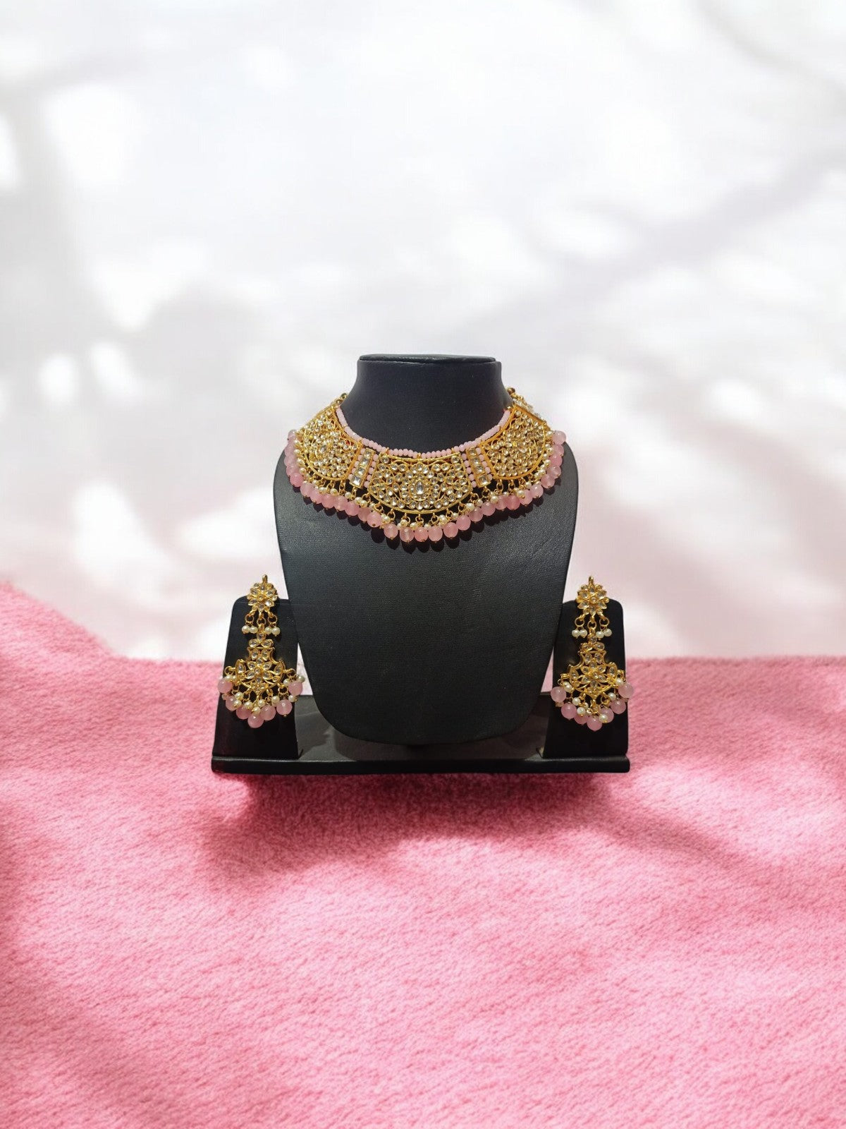Kundan Meena Necklace