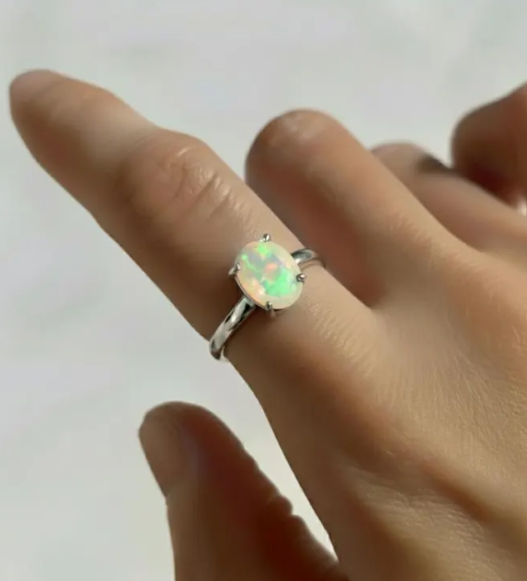 Opal 925 Silver Ring