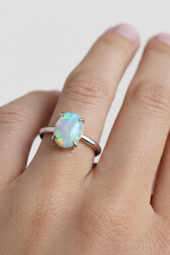Opal 925 Silver Ring