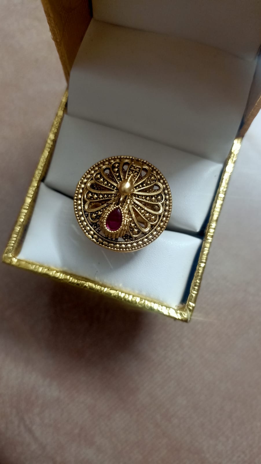 Finger Ring For Women Gold Plated Designer