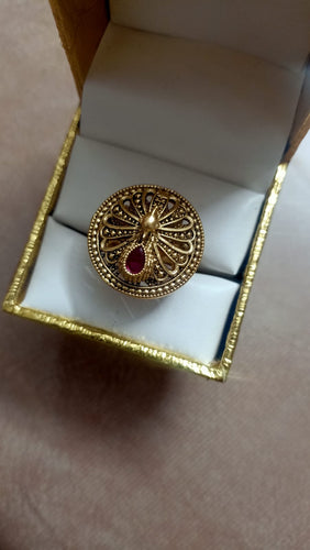 Finger Ring For Women Gold Plated Designer
