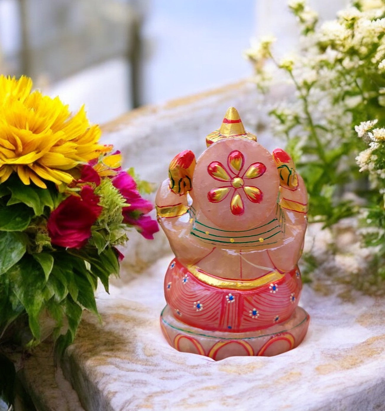 Rose Quartz Ganesh Ji