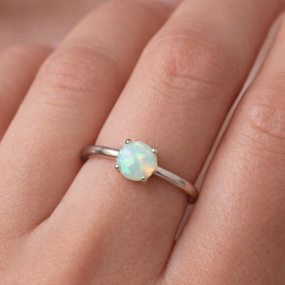 Opal 925 Silver Ring