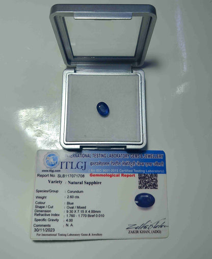 Natural Blue Sapphire- Neelam