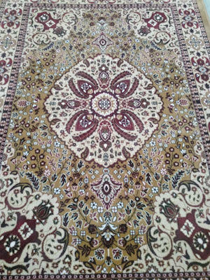 Carpet Rugs  Beige & White