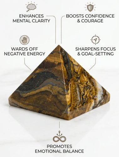 Tiger Eye Pyramid