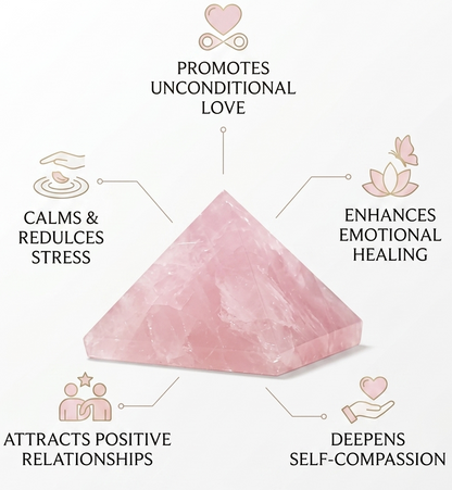 rose quartz pyramid