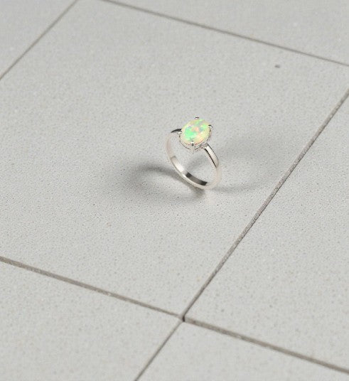 Opal 925 Silver Ring