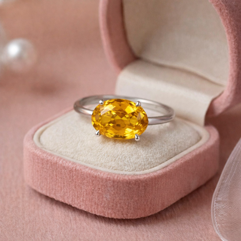 Citrine Silver Ring